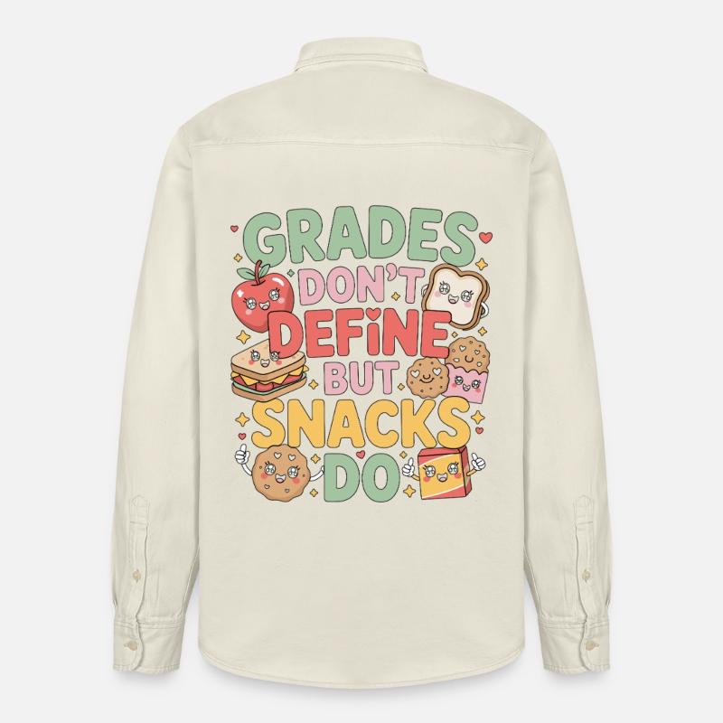 Elementary Teacher Grades Don't Define Education - Relaxed Fit Unisex Organic Hemd von Stanley/Stella - Natur