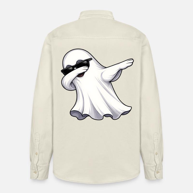 Dabbing Geist - Relaxed Fit Unisex Organic Hemd von Stanley/Stella - Natur