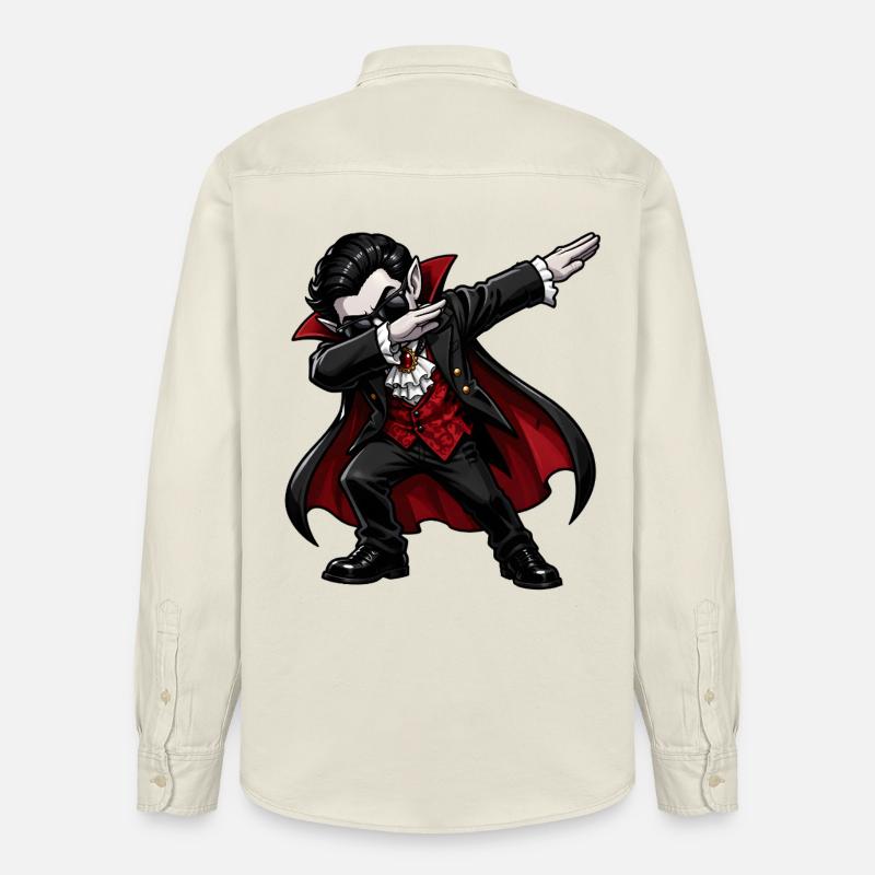 Vampire Dab - Chemise unisexe coupe décontractée bio Stanley/Stella - écru doux