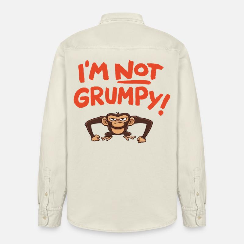 I´m not grumpy - Relaxed Fit Unisex Organic Hemd von Stanley/Stella - Natur