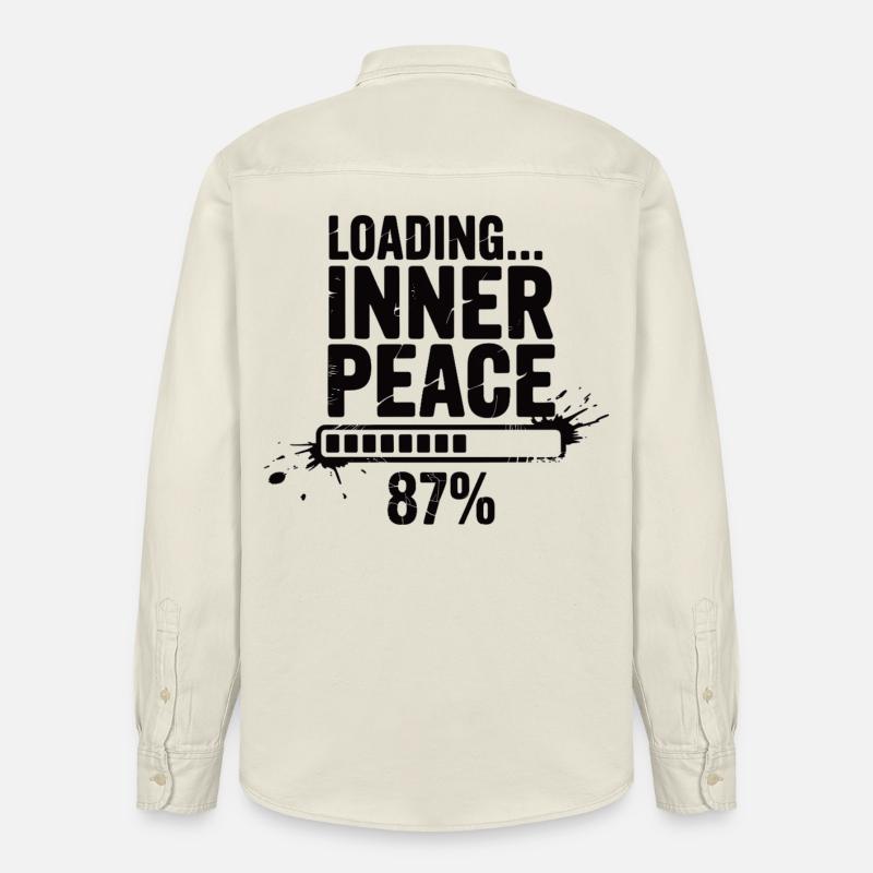 Loading Inner Peace - Sarkasmus Stress Shirt - Relaxed Fit Unisex Organic Hemd von Stanley/Stella - Natur