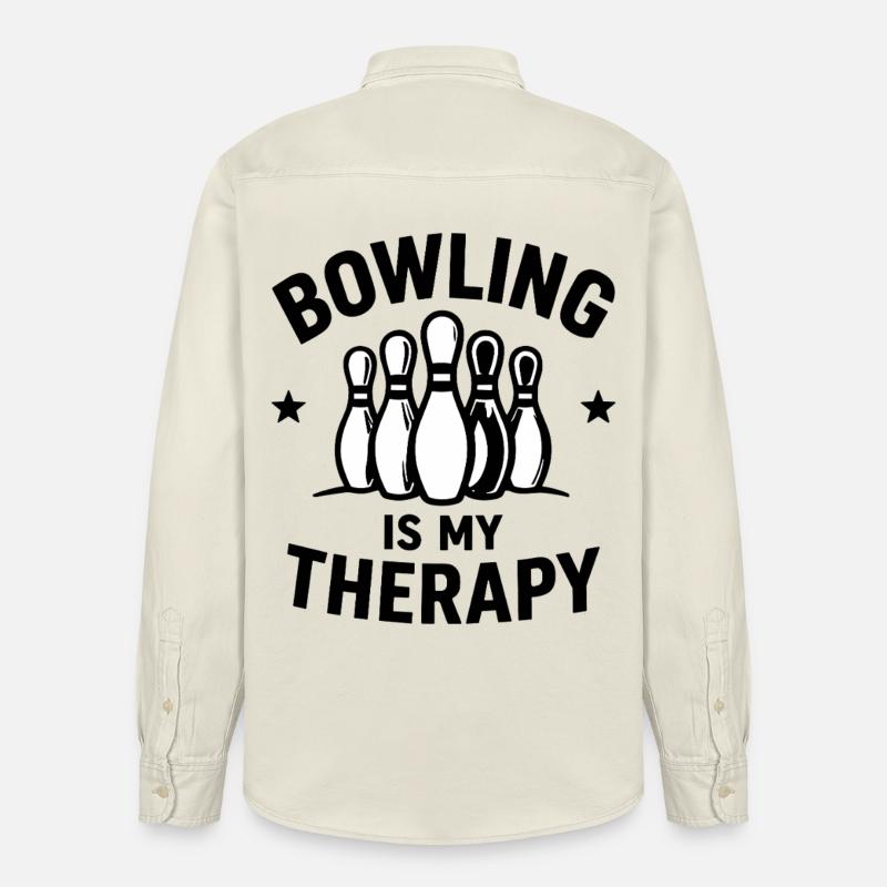 Il bowling è il mio Bowling Sport Terapeutico - Camicia unisex vestibilità rilassata bio di Stanley/Stella - ecru morbido
