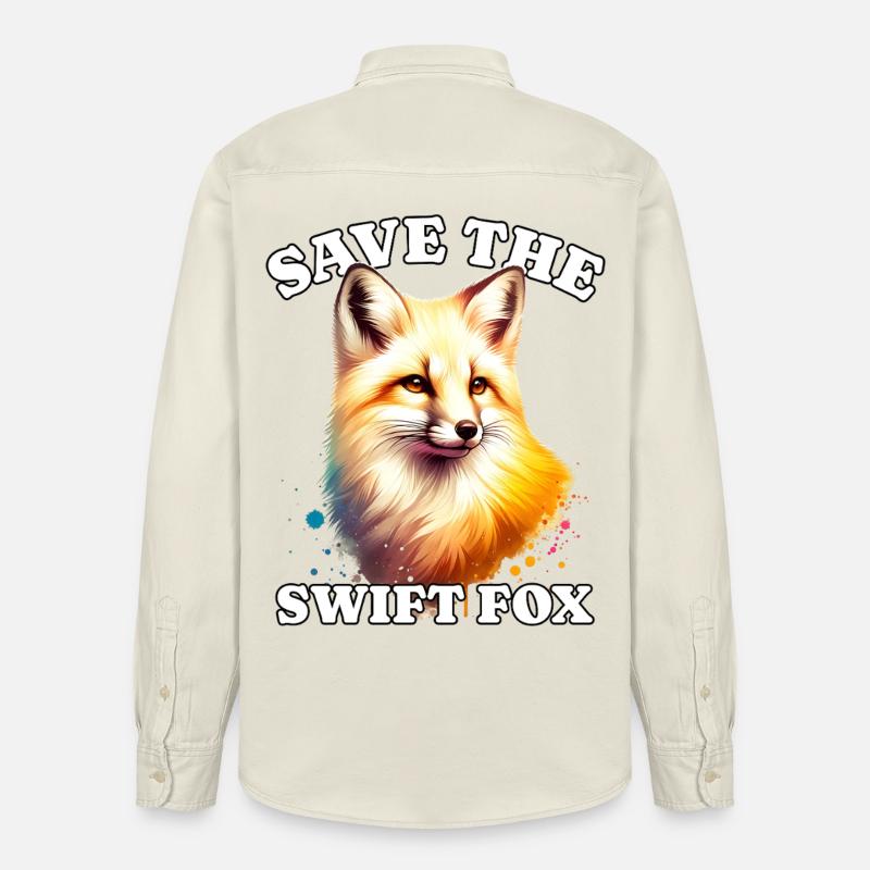 Swiftfuchs Save Swift Fox - Relaxed Fit Unisex Organic Hemd von Stanley/Stella - Natur