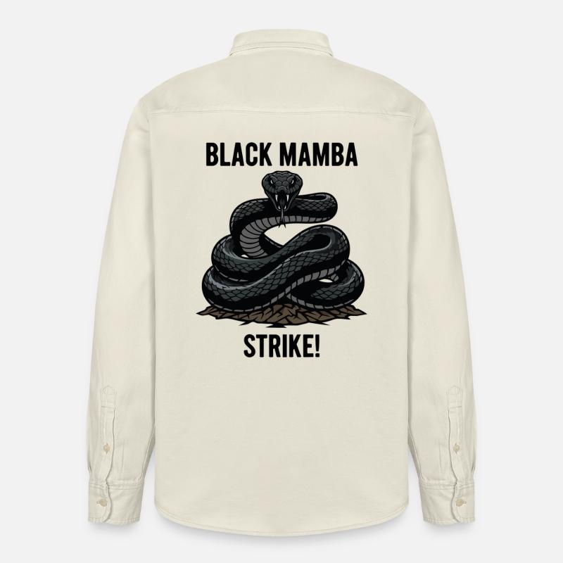 Mamba Noir Serpent Danger Strike Mamba - Chemise unisexe coupe décontractée bio Stanley/Stella - écru doux