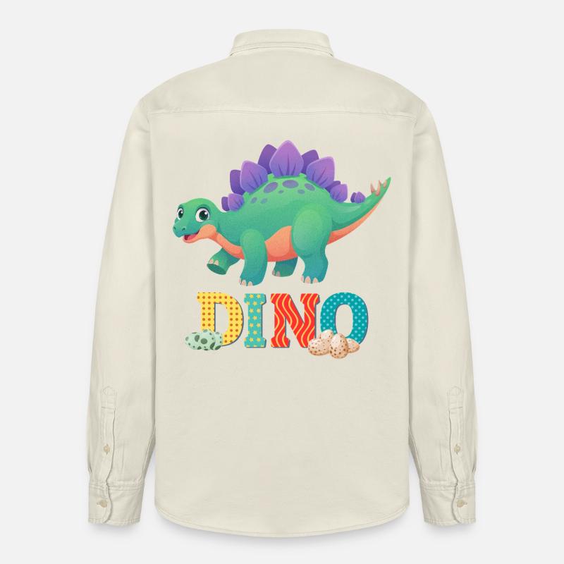 Dino - Relaxed Fit Unisex Organic Hemd von Stanley/Stella - Natur
