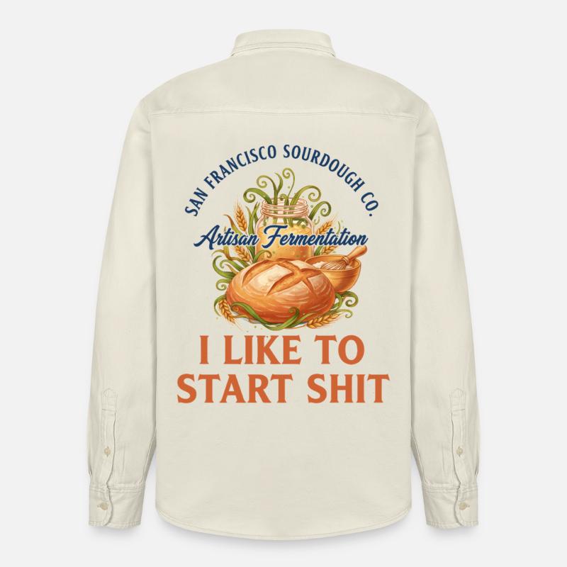 Sauerteigbrot Backbäcker Sauerteigstarter - Relaxed Fit Unisex Organic Hemd von Stanley/Stella - Natur