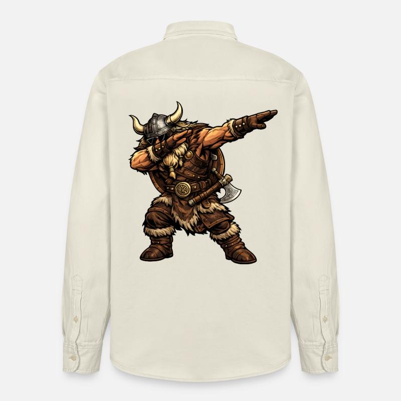 Dab des Vikings - Chemise unisexe coupe décontractée bio Stanley/Stella - écru doux