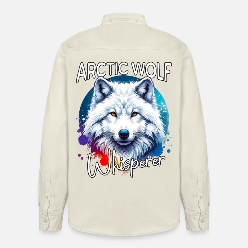 Le Murmureur de Loups Arctiques - Chemise unisexe coupe décontractée bio Stanley/Stella - écru doux