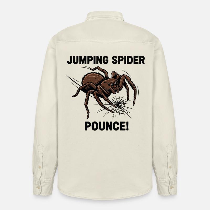Araignée Sauteuse Pounce Jumping Spider - Chemise unisexe coupe décontractée bio Stanley/Stella - écru doux