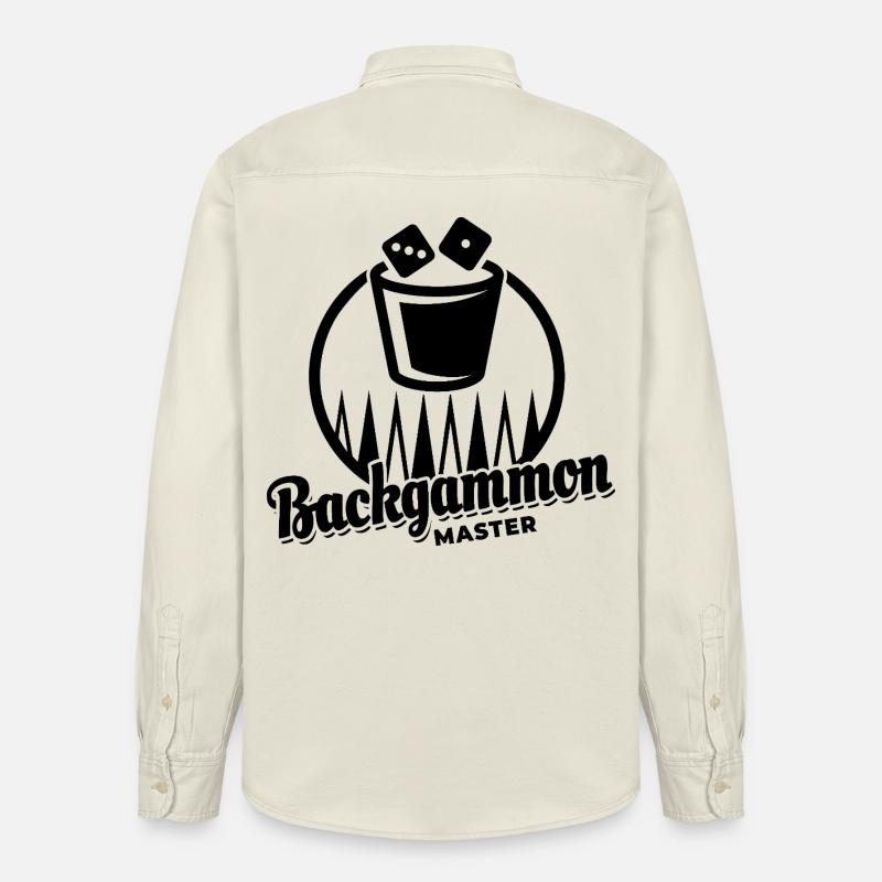 Backgammon Master | Brettspiel | Geschenk - Relaxed Fit Unisex Organic Hemd von Stanley/Stella - Natur