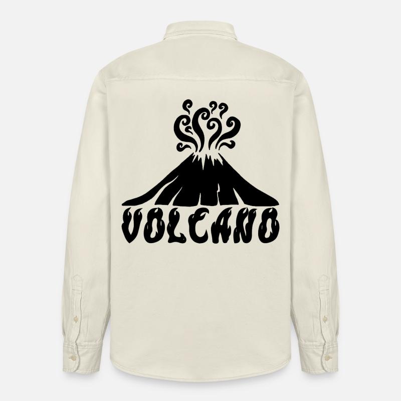 Schwarzer Vulkan - Relaxed Fit Unisex Organic Hemd von Stanley/Stella - Natur