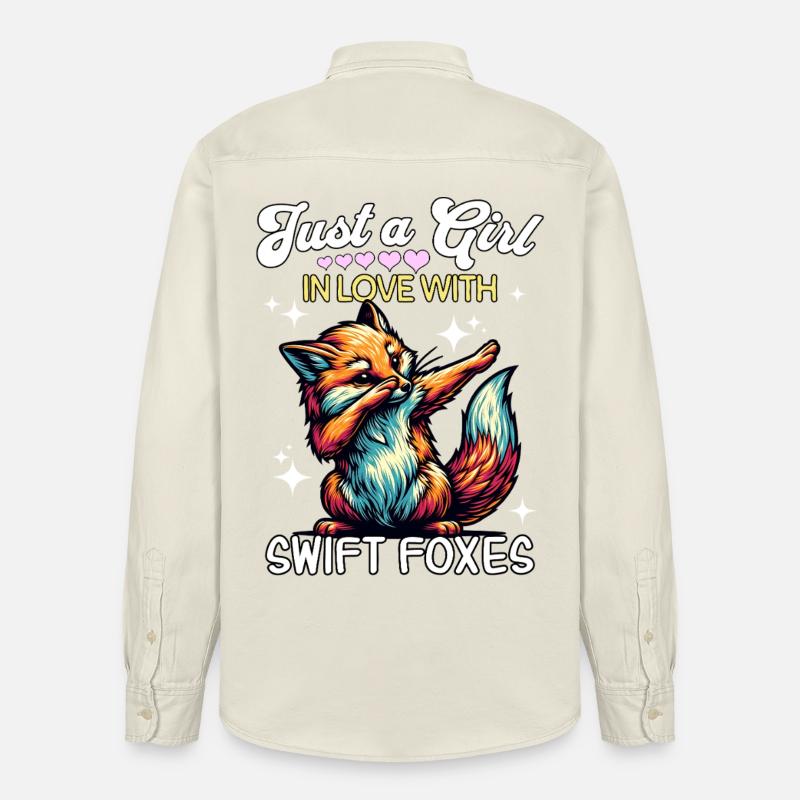 Swiftfuchs Mädchen Swift Fox - Relaxed Fit Unisex Organic Hemd von Stanley/Stella - Natur