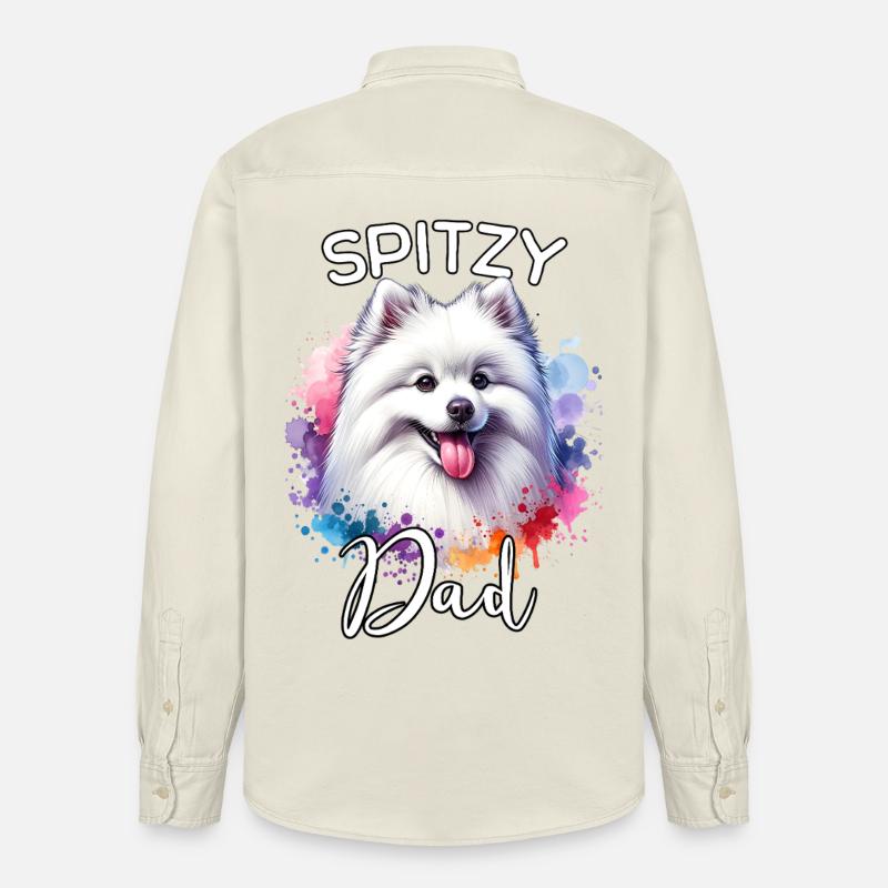 Spitz Papa - Chemise unisexe coupe décontractée bio Stanley/Stella - écru doux