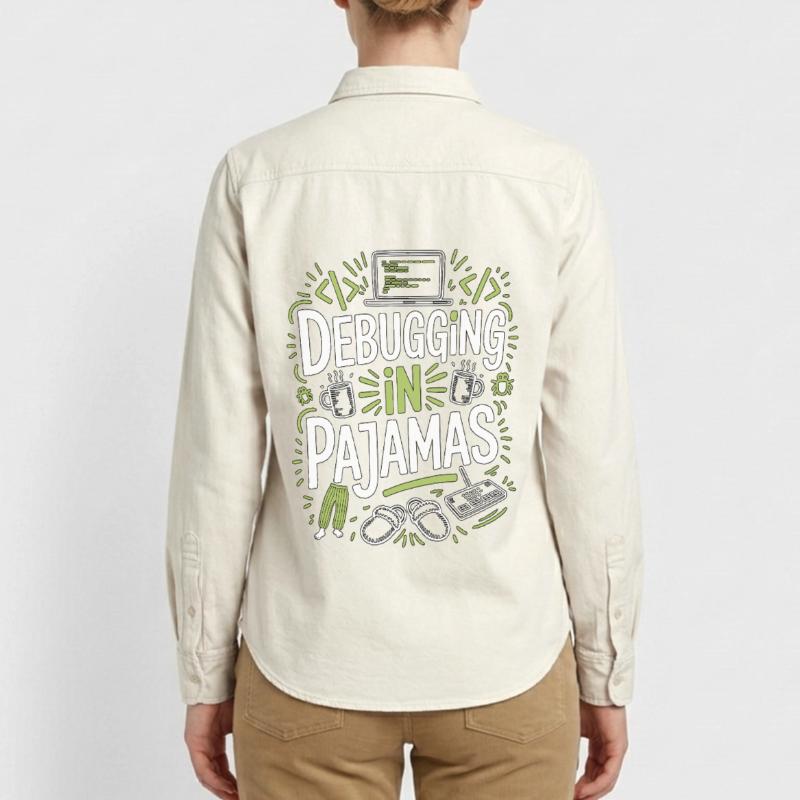 Remote Developer Debugging In Software Developer Relaxed Fit Unisex Organic Hemd von Stanley/Stella