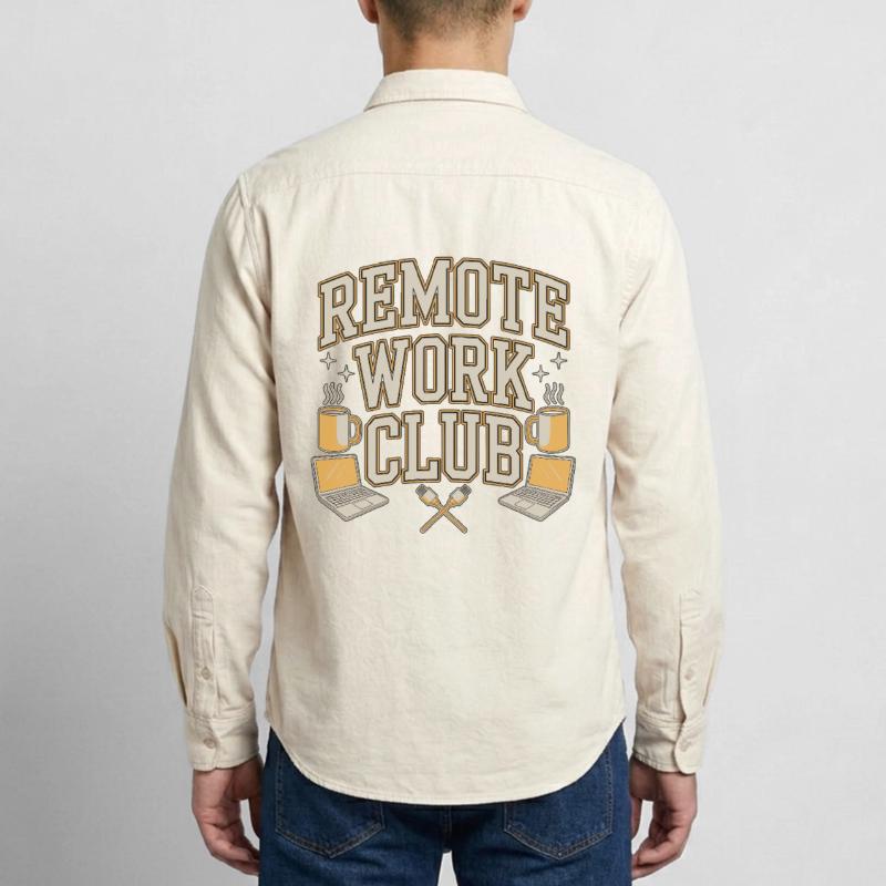 Remote Work Club Web Developer Remote Developer Relaxed Fit Unisex Organic Hemd von Stanley/Stella