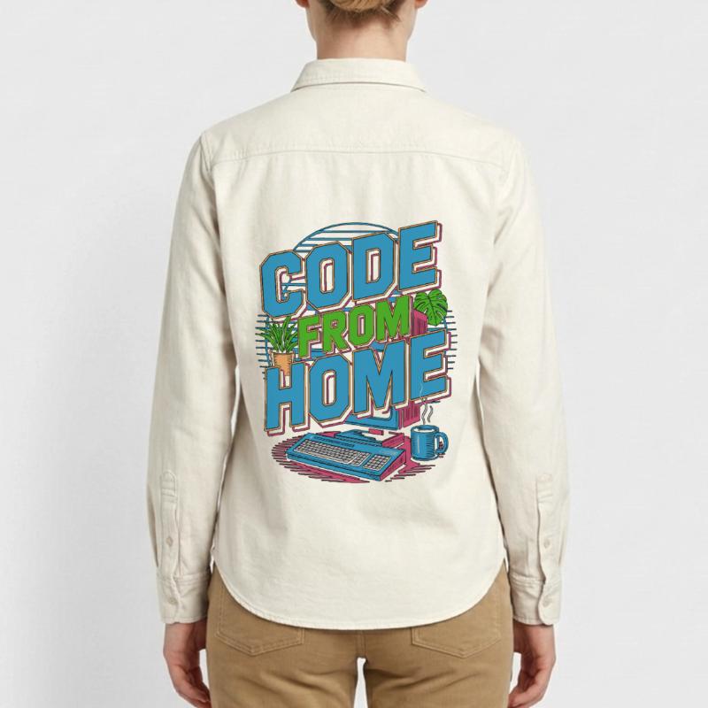 Remote Developer Code From Home Software Developer Relaxed Fit Unisex Organic Shirt by Stanley/Stella