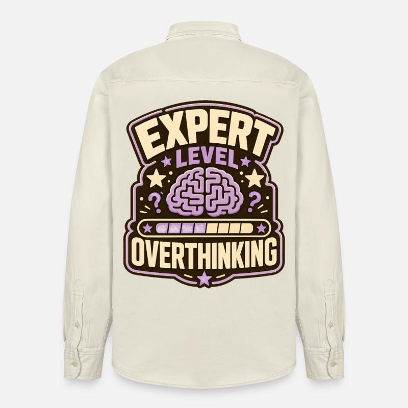 Sur-réflexion au niveau expert - Chemise unisexe coupe décontractée bio Stanley/Stella - écru doux