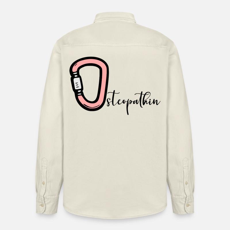 Ostéopathie Ostéopathe - Chemise unisexe coupe décontractée bio Stanley/Stella - écru doux