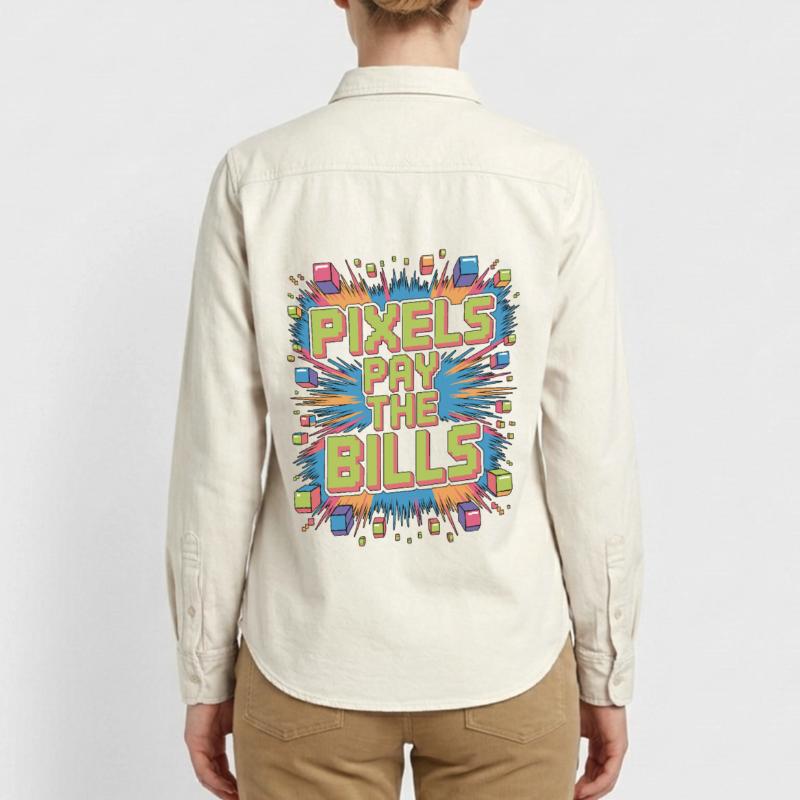 Game Developer Pixels Pay The Bills Web Developer Relaxed Fit Unisex Organic Shirt by Stanley/Stella
