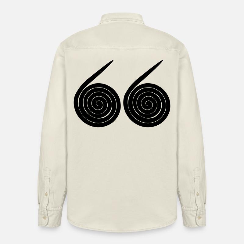 Escargots numéro 66 - Chemise unisexe coupe décontractée bio Stanley/Stella - écru doux