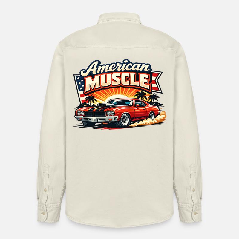 American_Muscle_2 - Chemise unisexe coupe décontractée bio Stanley/Stella - écru doux