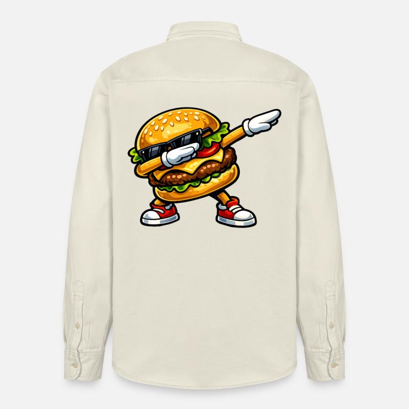 Dab Hamburger - Chemise unisexe coupe décontractée bio Stanley/Stella - écru doux