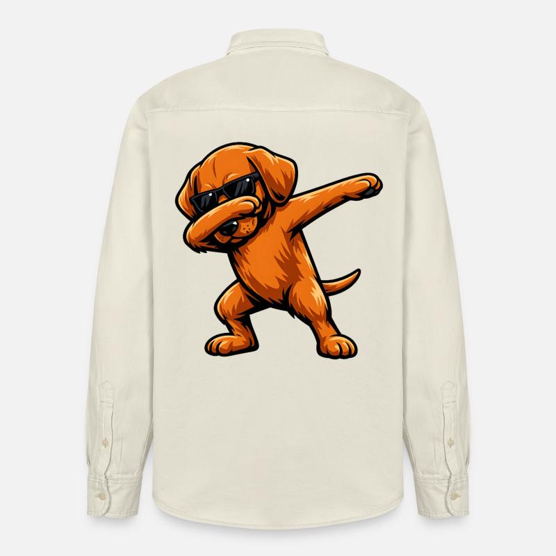Tabbing Vizsla - Chemise unisexe coupe décontractée bio Stanley/Stella - écru doux