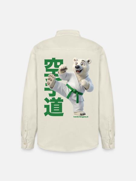 Karate Eisbär - Relaxed Fit Unisex Organic Hemd von Stanley/Stella - Natur