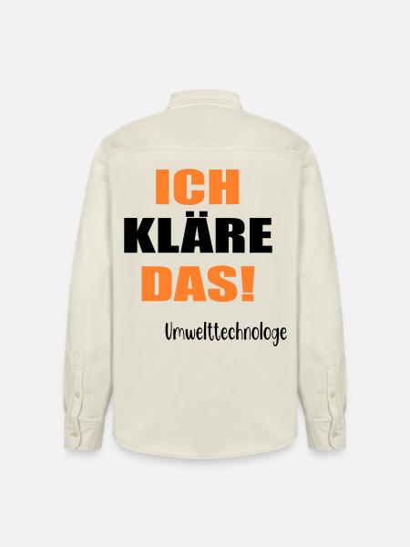 Umwelttechnologe Abwasser - Relaxed Fit Unisex Organic Hemd von Stanley/Stella - Natur