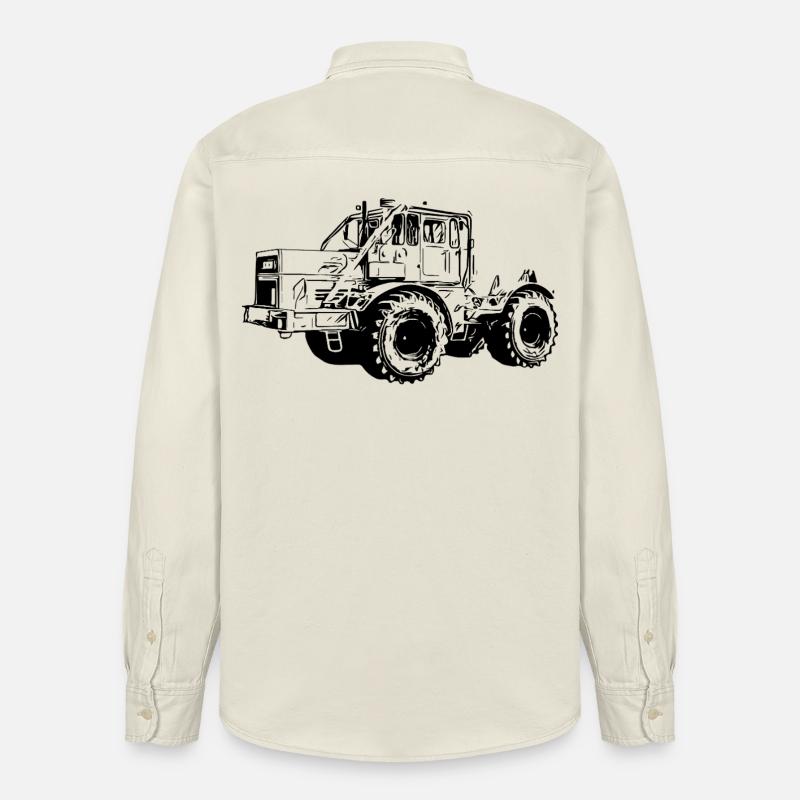 Kraftmaschine K700 Traktor - Relaxed Fit Unisex Organic Hemd von Stanley/Stella - Natur