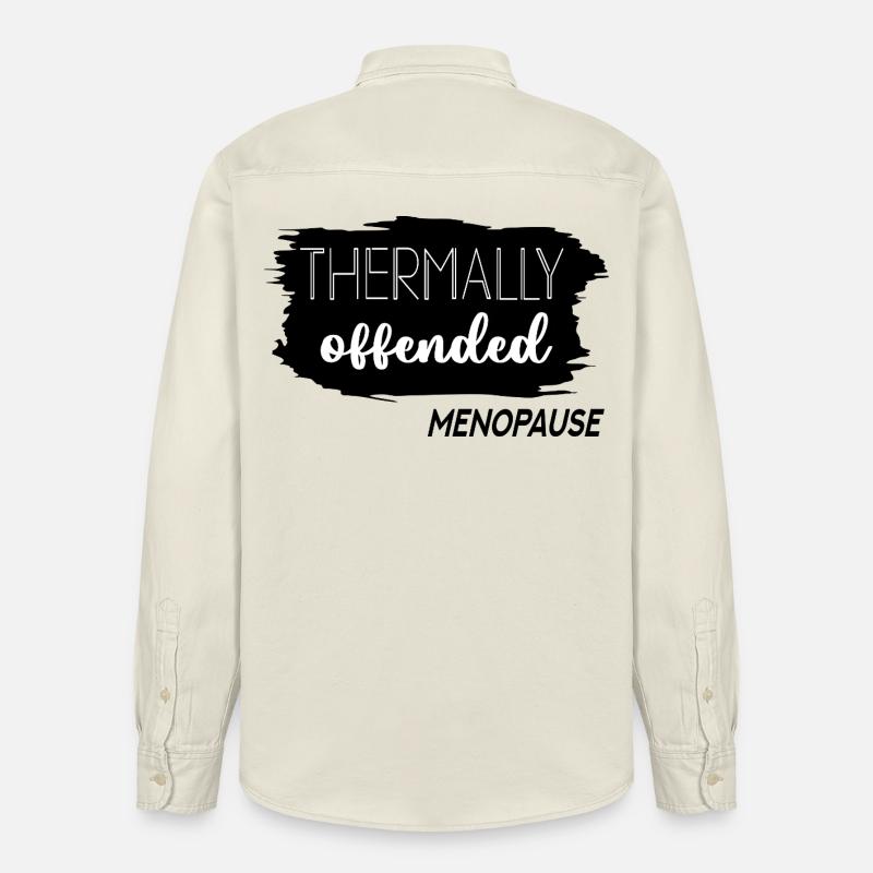 Bouffées de chaleur Ménopause - Chemise unisexe coupe décontractée bio Stanley/Stella - écru doux