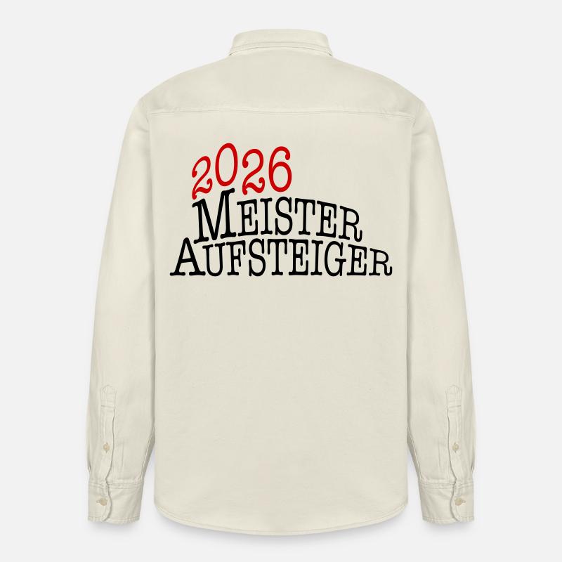 Champion et équipe promue 2026 - Chemise unisexe coupe décontractée bio Stanley/Stella - écru doux