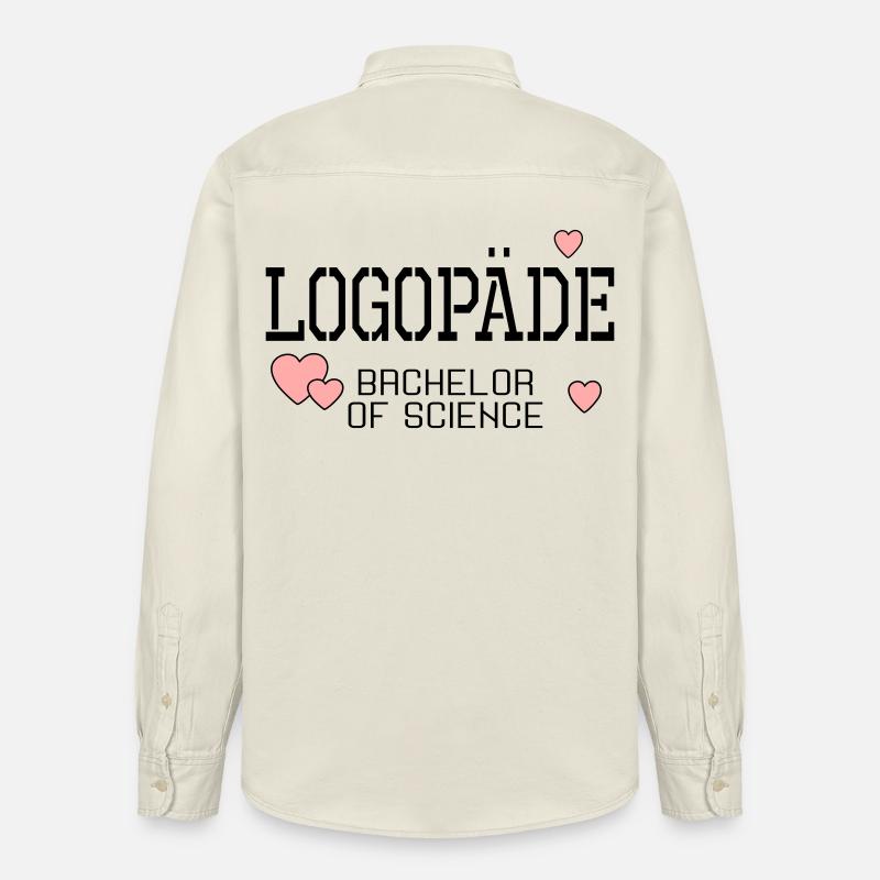 Logopäde Bachelor-Studium Logopädie - Relaxed Fit Unisex Organic Hemd von Stanley/Stella - Natur