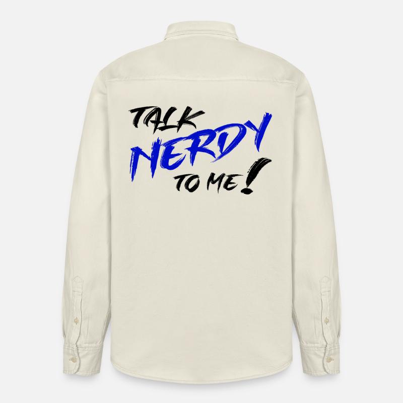 Nerd Graffiti Blu - Camicia unisex vestibilità rilassata bio di Stanley/Stella - ecru morbido