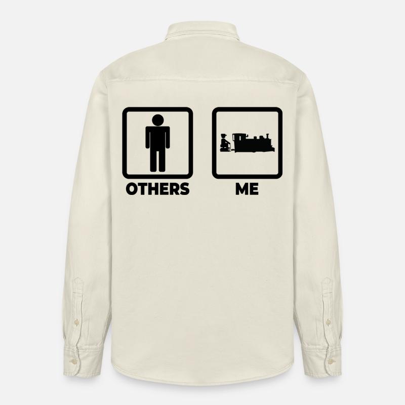 Leben eines Eisenbahners - Relaxed Fit Unisex Organic Hemd von Stanley/Stella - Natur