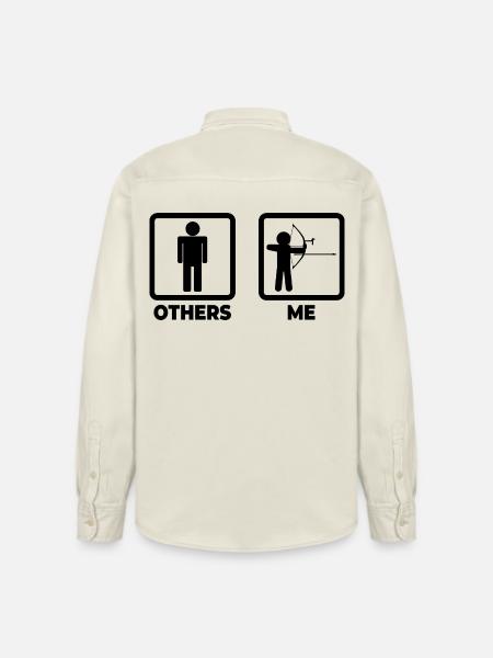 Funny archer - Relaxed Fit Unisex Organic Shirt by Stanley/Stella - soft Ecru