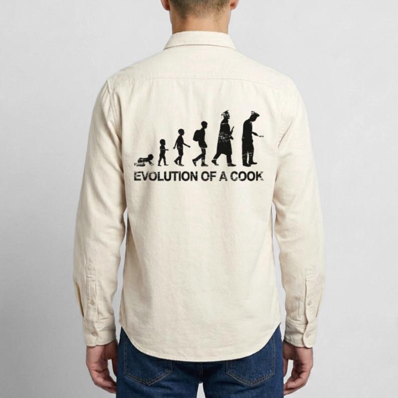 Évolution du chef Chemise unisexe coupe décontractée bio Stanley/Stella