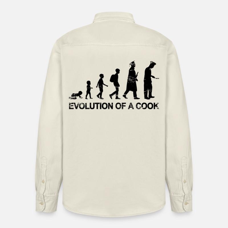 Chef Evolution - Relaxed Fit Unisex Organic Shirt by Stanley/Stella - soft Ecru