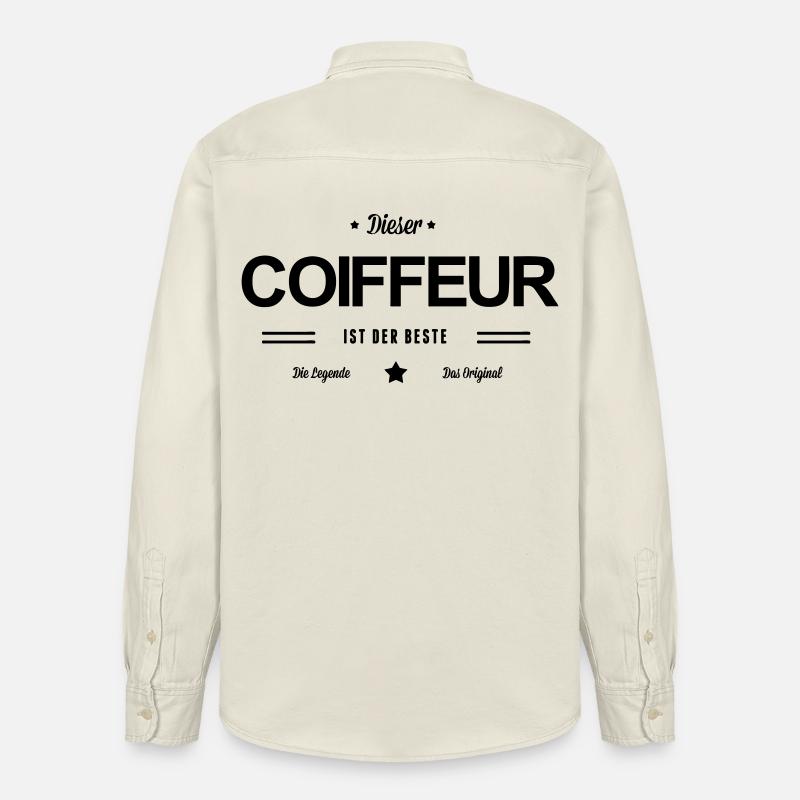 Bester Coiffeur - Relaxed Fit Unisex Organic Hemd von Stanley/Stella - Natur