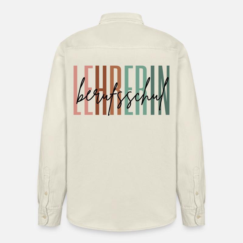 Lehrerin Berufsschule Berufsschullehrerin Geschenk - Relaxed Fit Unisex Organic Hemd von Stanley/Stella - Natur