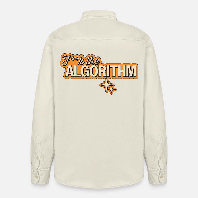 Fk the Algorithm – Digitale Rebellion - Relaxed Fit Unisex Organic Hemd von Stanley/Stella - Natur
