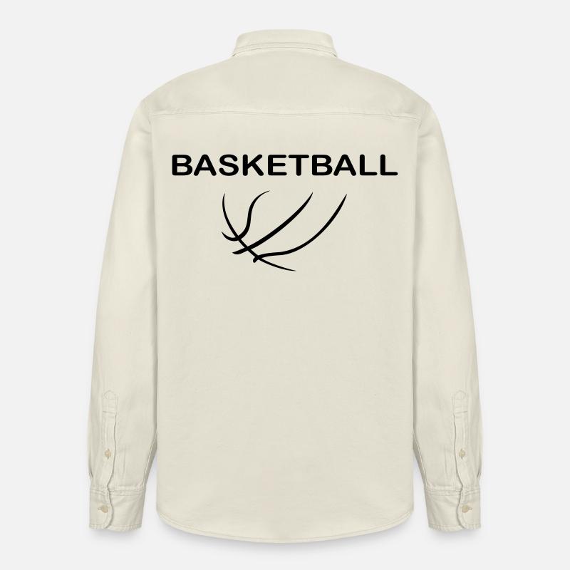 Basket-ball - Chemise unisexe coupe décontractée bio Stanley/Stella - écru doux