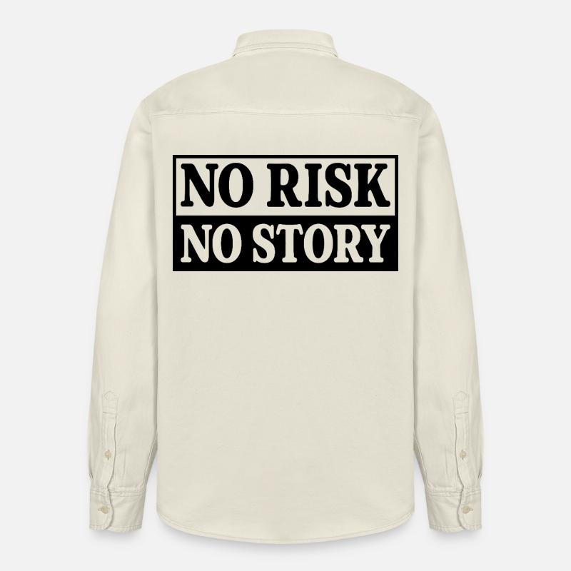 Pas de risque, pas d’histoire - Chemise unisexe coupe décontractée bio Stanley/Stella - écru doux