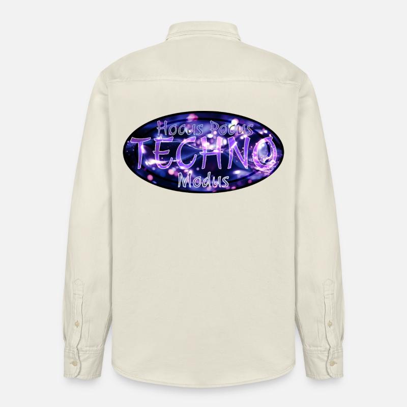 Hocus Pocus Techno Modus - Relaxed Fit Unisex Organic Hemd von Stanley/Stella - Natur
