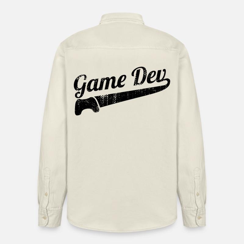 Dicton du développement de jeux - Chemise unisexe coupe décontractée bio Stanley/Stella - écru doux