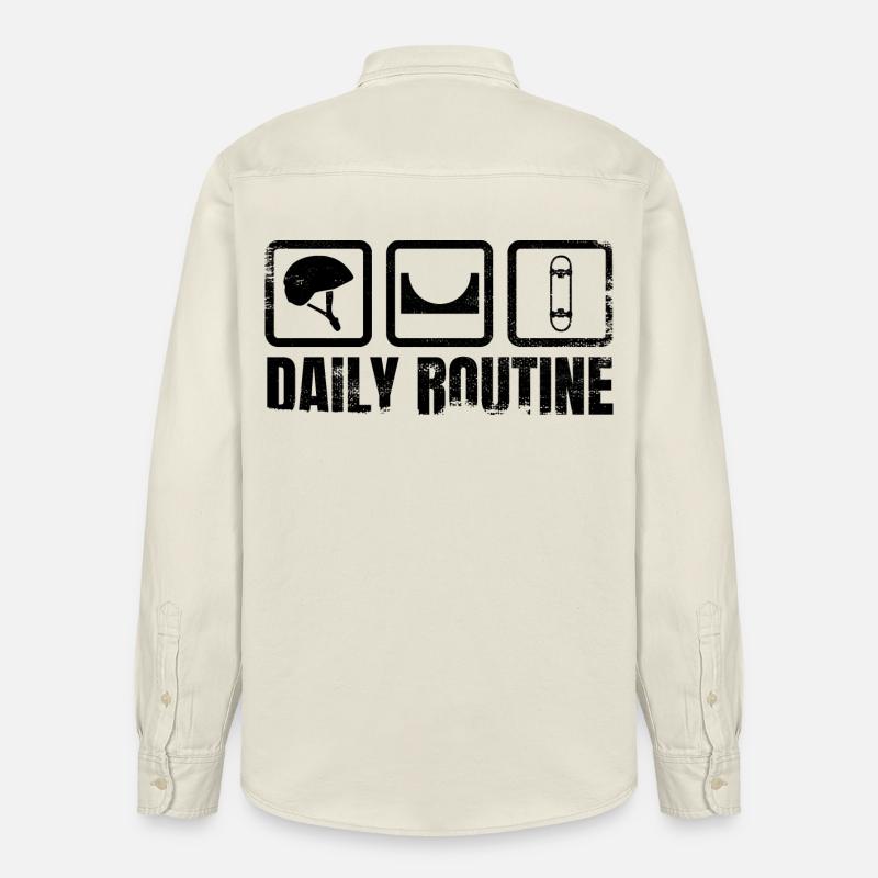 Tägliche Routine - Relaxed Fit Unisex Organic Hemd von Stanley/Stella - Natur