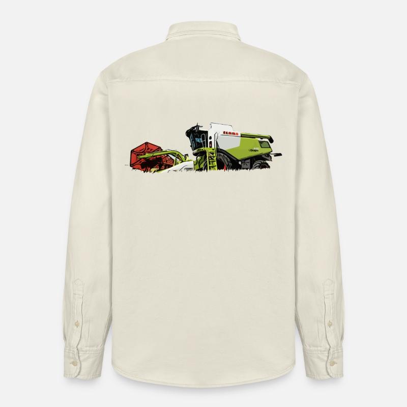 Moissonneuse-batteuse 630 - Chemise unisexe coupe décontractée bio Stanley/Stella - écru doux