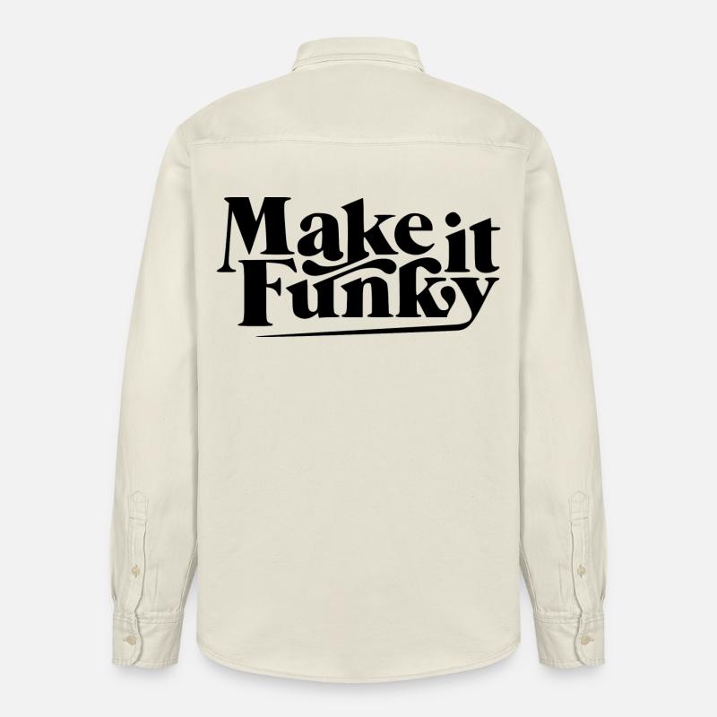 Rendez-le funky - Chemise unisexe coupe décontractée bio Stanley/Stella - écru doux