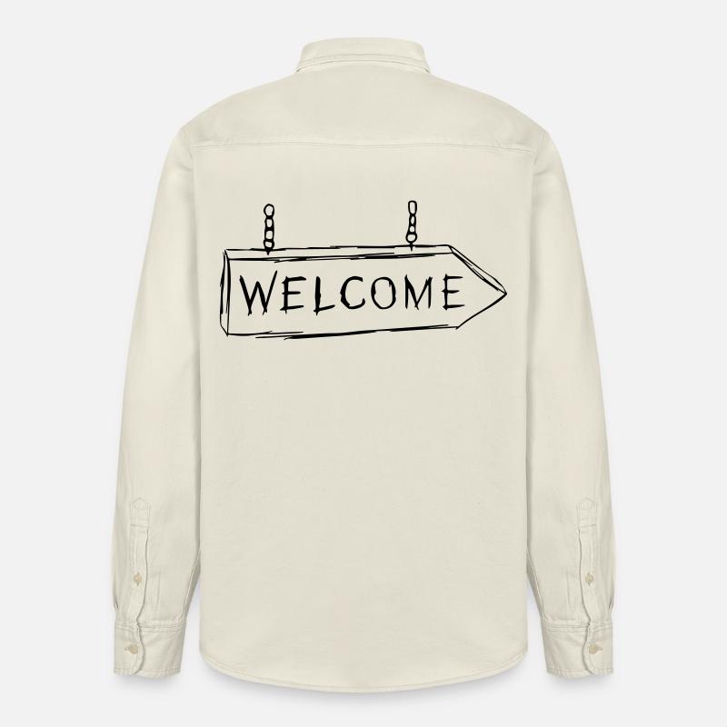 Welcome - Relaxed Fit Unisex Organic Hemd von Stanley/Stella - Natur