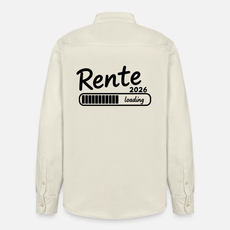 Rente 2026 loading Endlich Ruhestand - Relaxed Fit Unisex Organic Hemd von Stanley/Stella - Natur